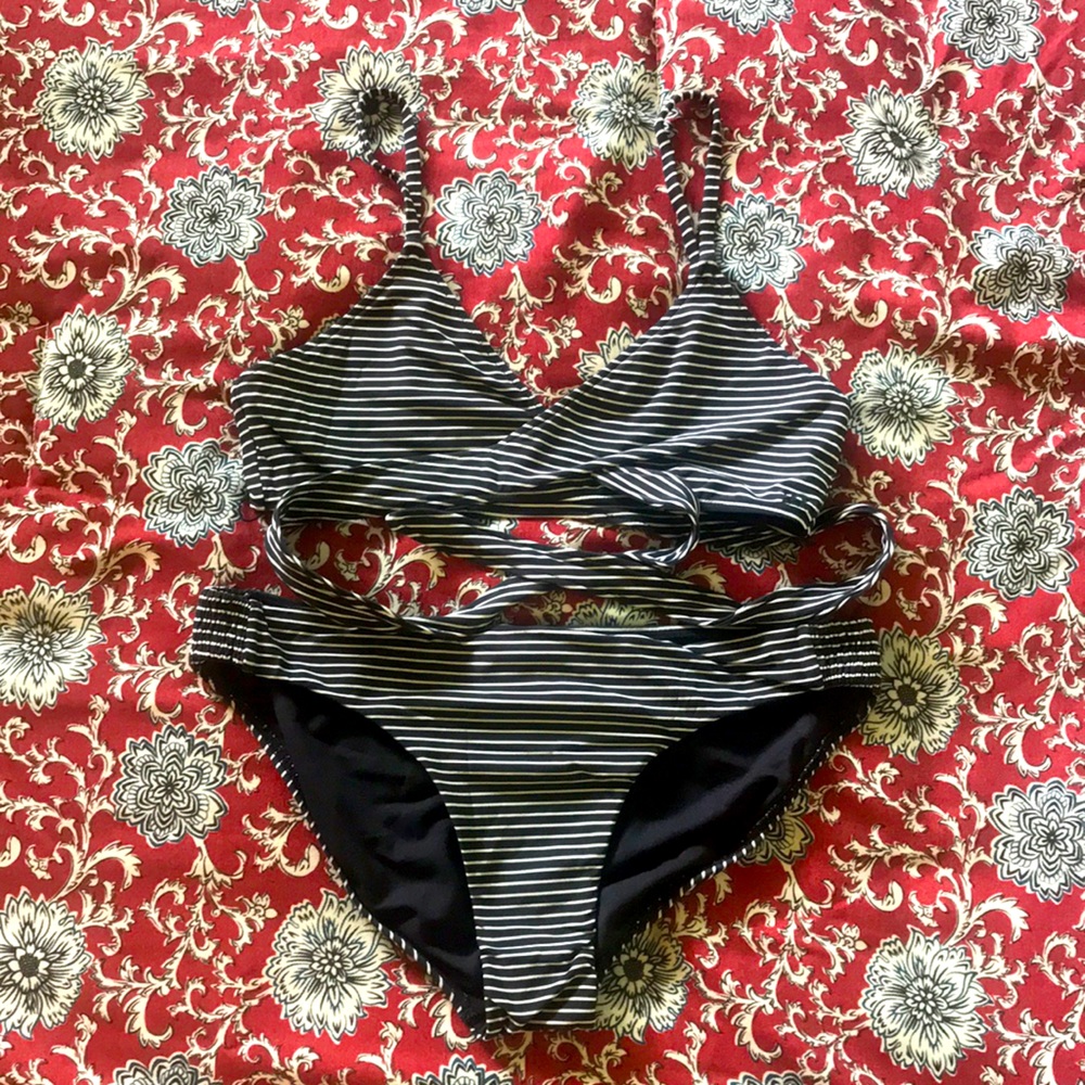 Striped bikini